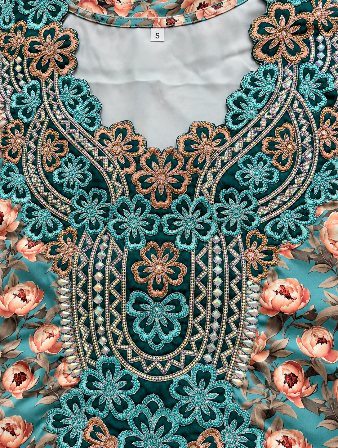 Ghazal Turquoise Mukhawar – Italian Silk
