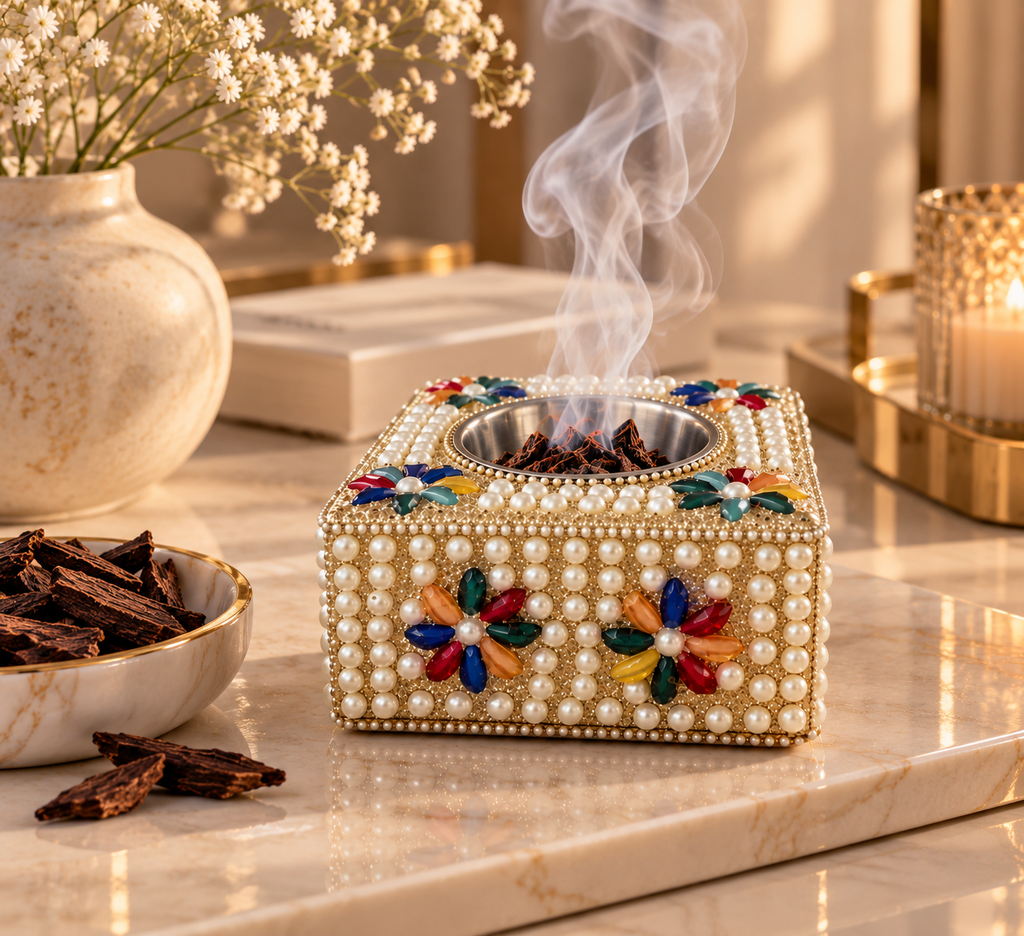 Royal Pearl Mabkhara – Luxury Incense Burner