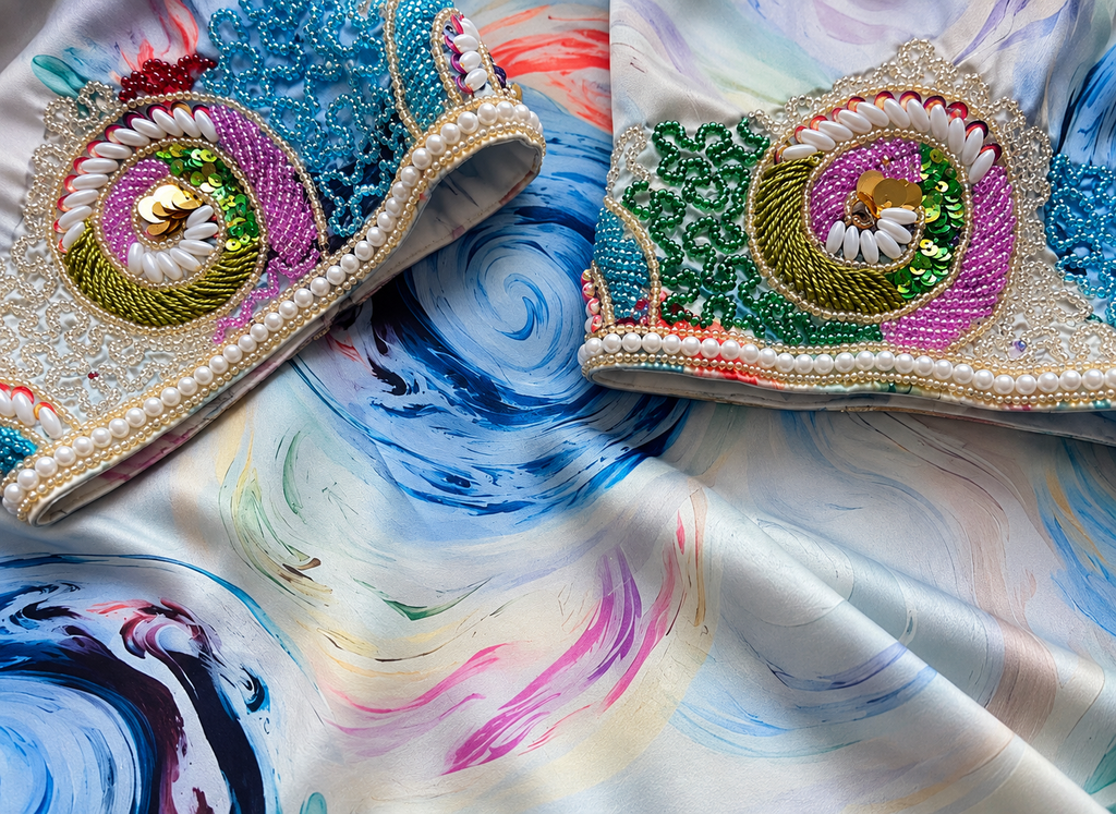 Fayrouz Mukhawar – Hand-Embroidered premium Italian Silk